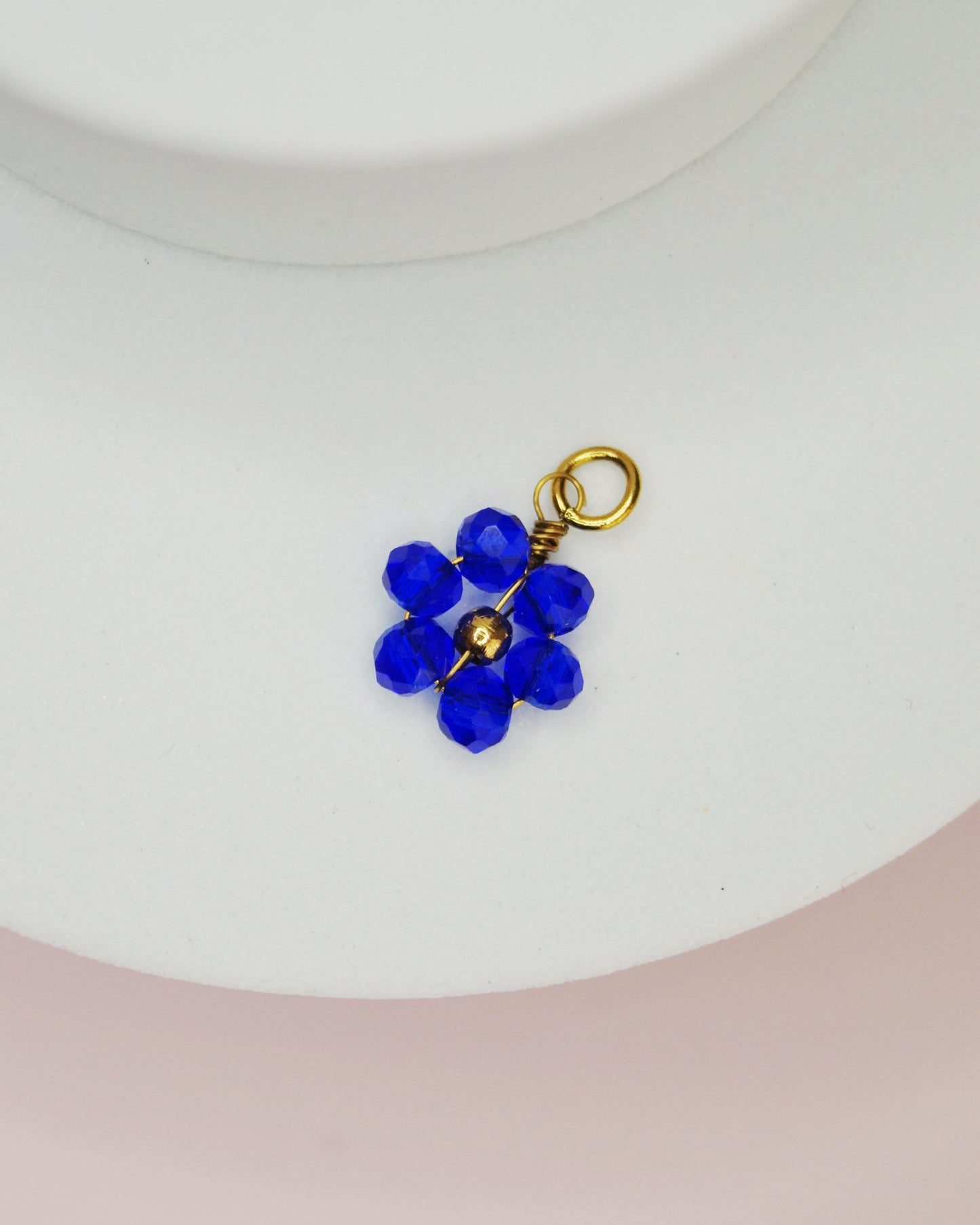 Petite breloque FLEUR AZUR