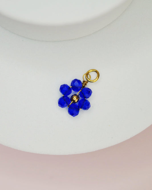 Petite breloque FLEUR AZUR