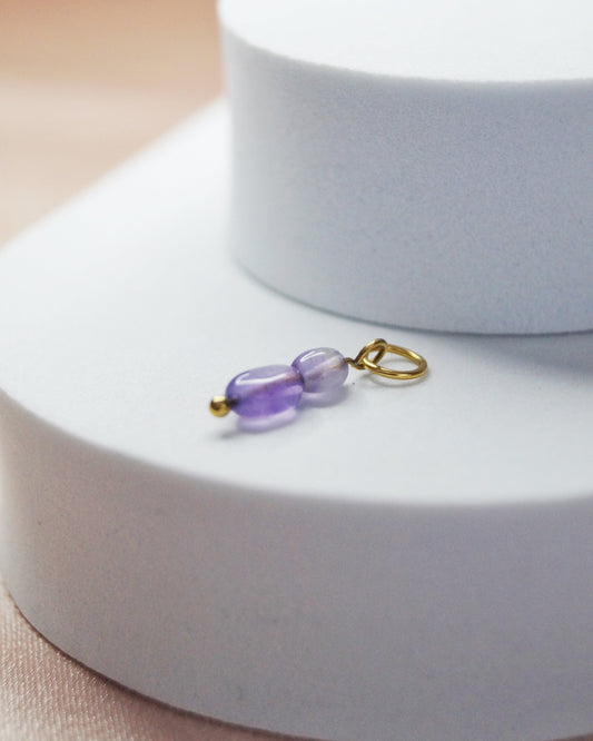 Breloque PERLES AMETHYSTE