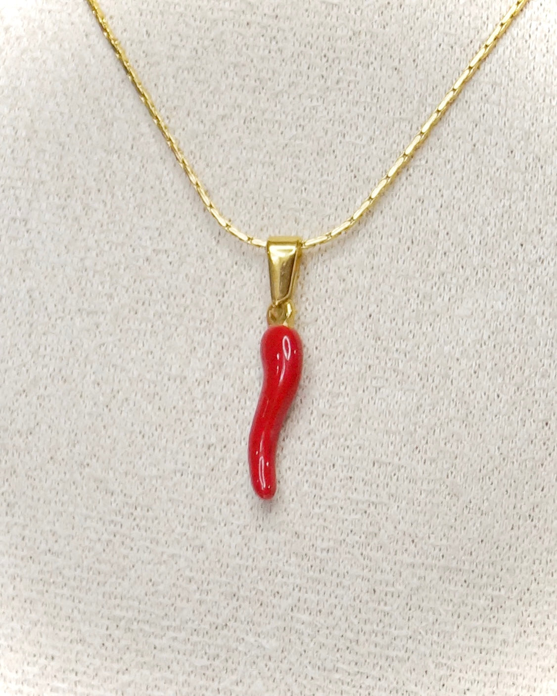 Breloque CORNE ROUGE