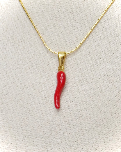 Breloque CORNE ROUGE