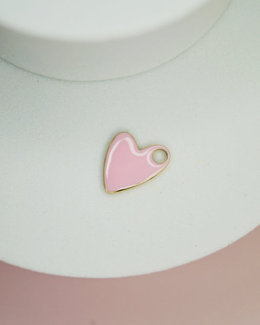Breloque CŒUR ROSE