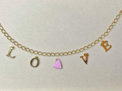 Collier personnalisable modèle LINEA (prix hors breloques)