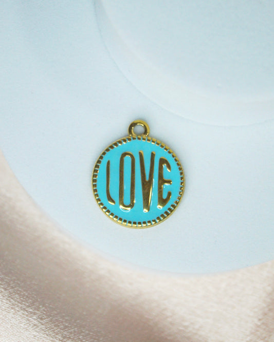 Breloque LOVE BLEU