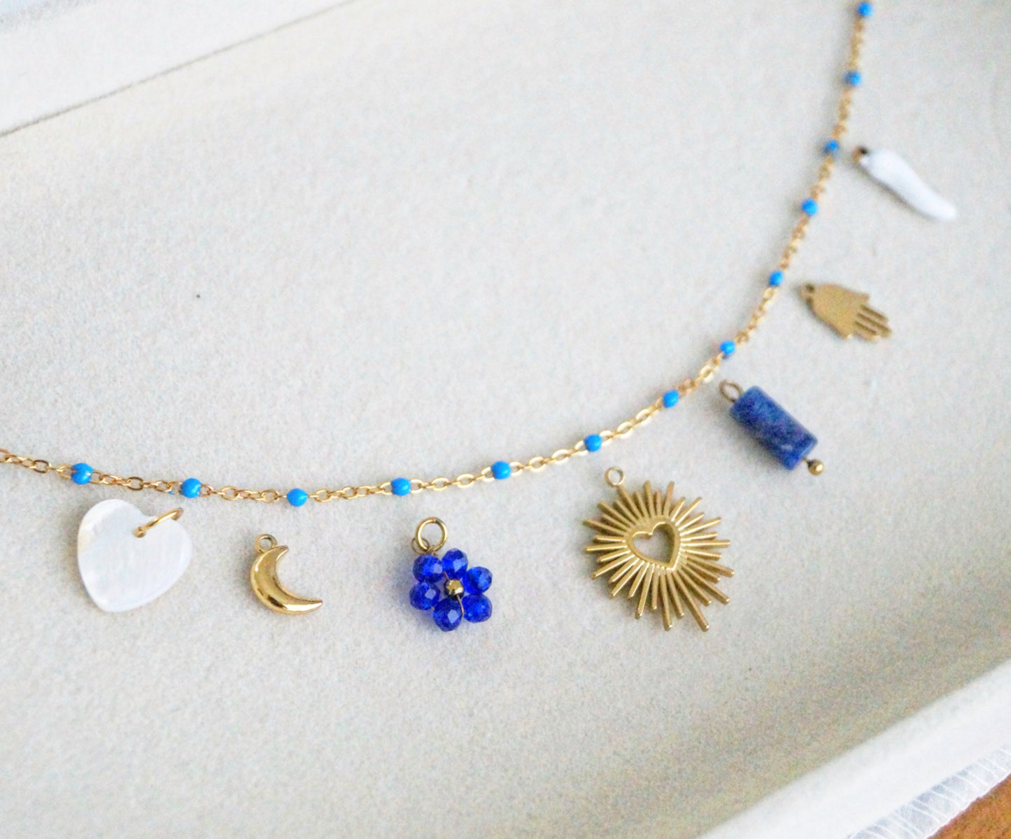 Breloque COEUR NACRE