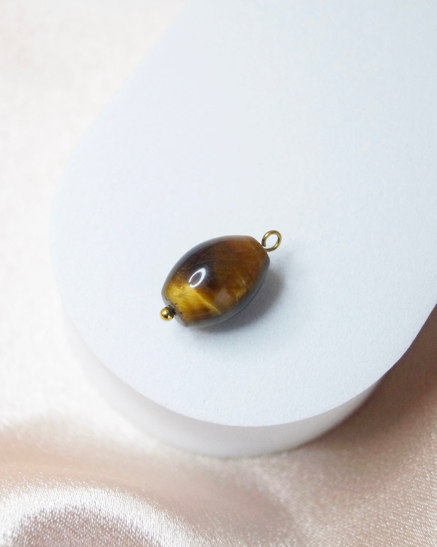 Breloque perle pierre ŒIL DE TIGRE