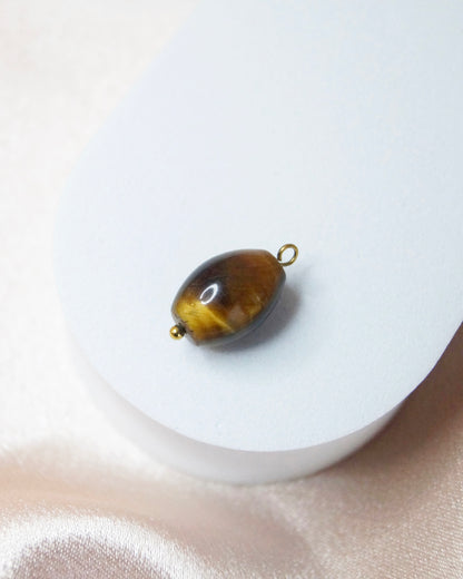 Breloque perle pierre ŒIL DE TIGRE