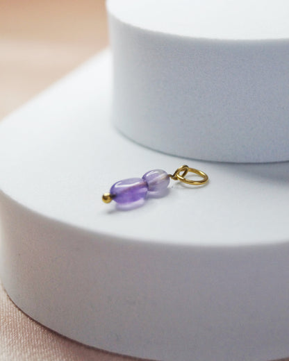 Breloque PERLES AMETHYSTE