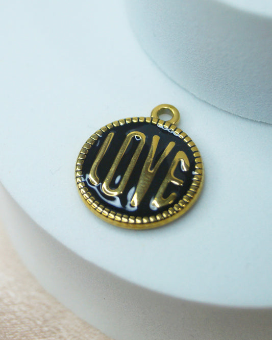 Breloque LOVE NOIR