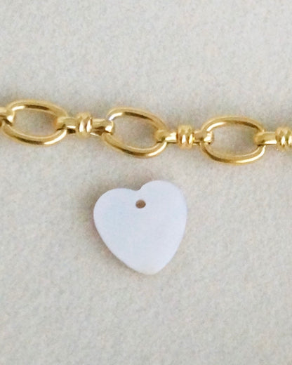 Breloque COEUR NACRE